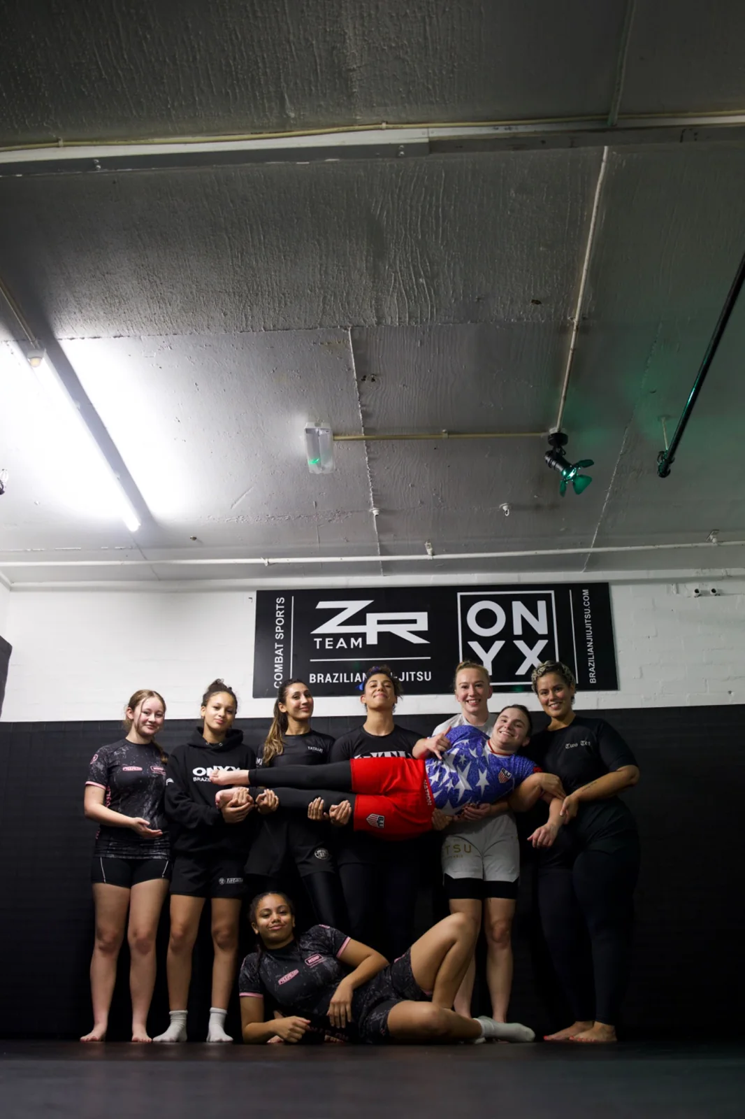 Gee Hallacy with Onyx training partners